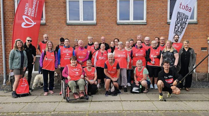 Afgang fra Haslev med March mod Ensomhed